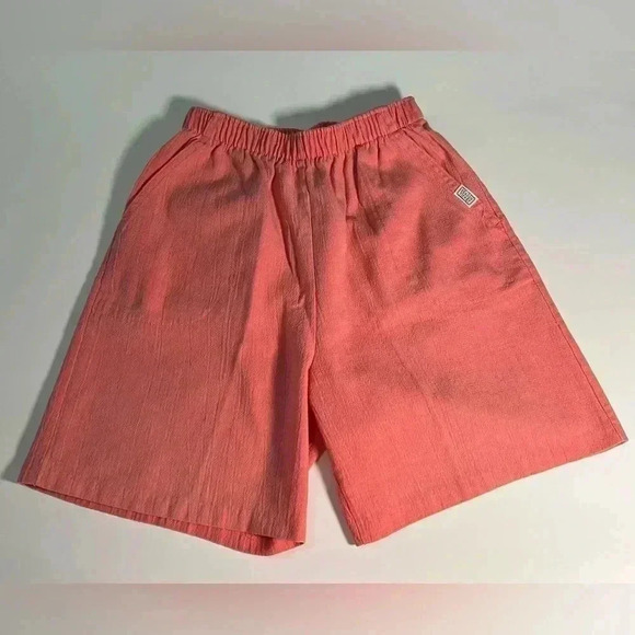 Vintage 80s Yellow High Waisted Shorts The Season Ticket. Size:8 - Picture 1 of 8